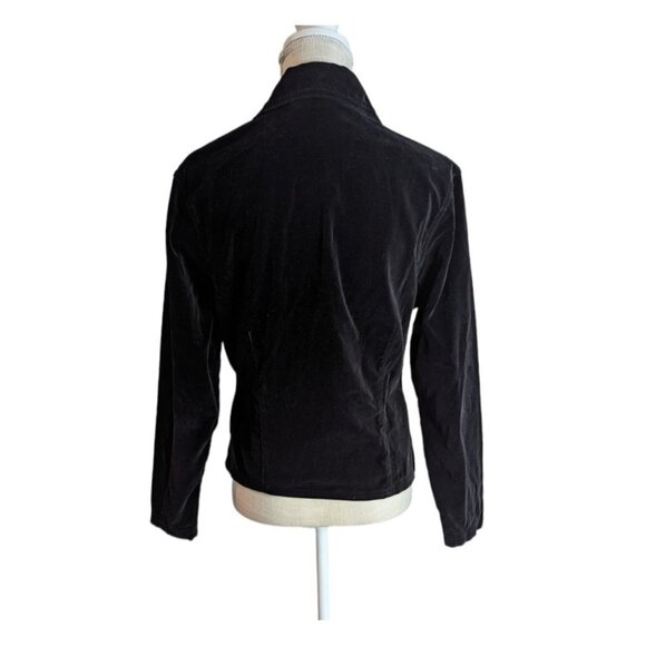 💖 Host Pick 💖 🎉🎉 VTG 90s Black Velvet Jacket & Mini Skirt Set - Picture 7 of 11